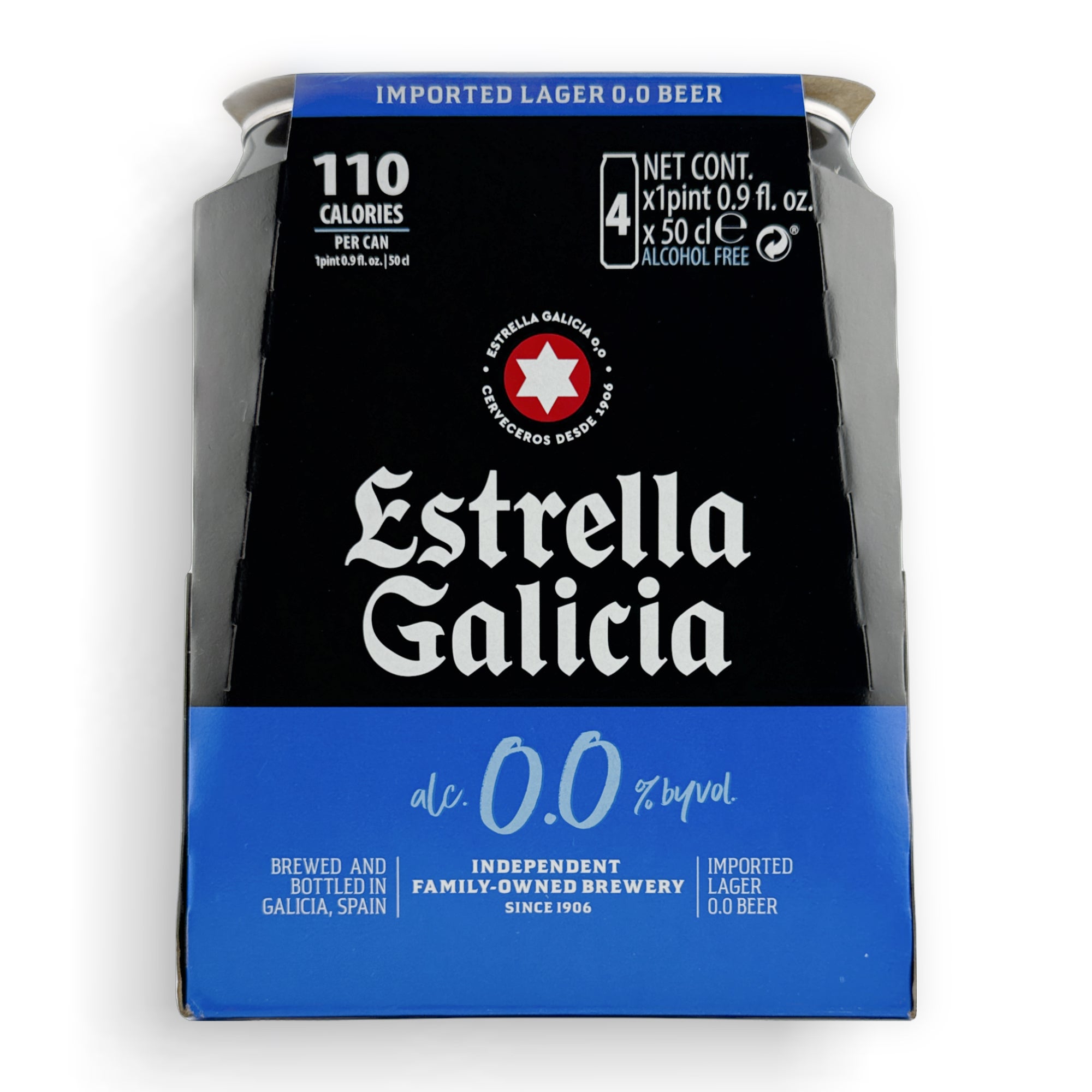 Estrella Galicia Non Alcoholic 4pk16oz Cans